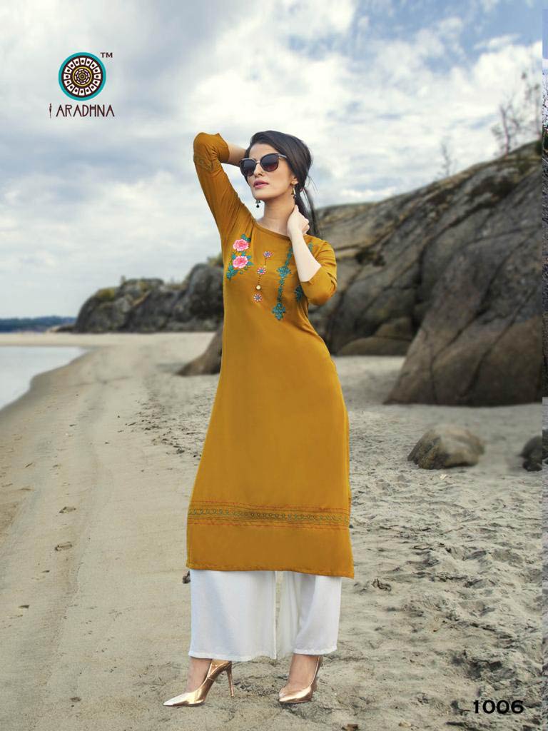 Queen Vol-2 Rayon Embroidery Kurti Catalog Queen Vol-2 Rayon Embroidery Kurti Catalog